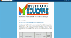 Desktop Screenshot of institutomeducare.blogspot.com