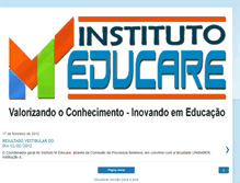 Tablet Screenshot of institutomeducare.blogspot.com