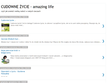 Tablet Screenshot of cudownezycie.blogspot.com