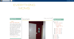 Desktop Screenshot of everythingmoms.blogspot.com