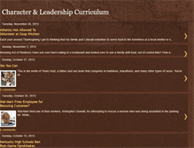 Tablet Screenshot of characterandleadership.blogspot.com