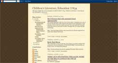 Desktop Screenshot of childlit834.blogspot.com