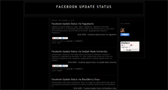 Desktop Screenshot of facebookupdatestatus.blogspot.com