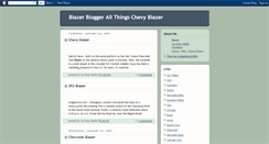 Desktop Screenshot of chevyblazerblog.blogspot.com