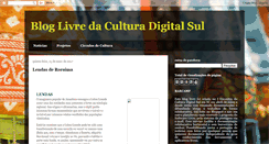 Desktop Screenshot of culturadigitalsul.blogspot.com