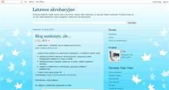 Desktop Screenshot of akrobacyjne.blogspot.com