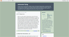 Desktop Screenshot of nantucketflying.blogspot.com