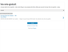 Tablet Screenshot of les-sms-gratuit.blogspot.com