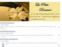 Tablet Screenshot of lapetitedreamer.blogspot.com