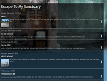 Tablet Screenshot of escapetomysanctuary.blogspot.com