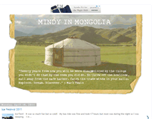 Tablet Screenshot of mindyinmongolia.blogspot.com