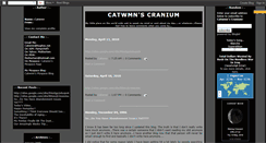 Desktop Screenshot of catscranium.blogspot.com