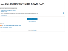 Tablet Screenshot of malukambikathakal.blogspot.com