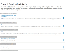 Tablet Screenshot of coexistspiritualministry.blogspot.com