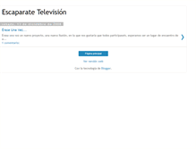 Tablet Screenshot of escaparatetelevision.blogspot.com