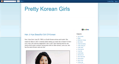 Desktop Screenshot of pretty-korean-girls.blogspot.com