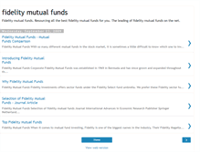 Tablet Screenshot of fidelitymutualfunds.blogspot.com