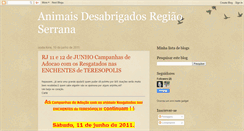 Desktop Screenshot of animaisdesabrigados.blogspot.com