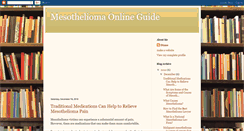 Desktop Screenshot of mesotheliomaonlineguide.blogspot.com