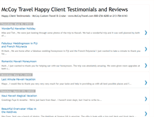 Tablet Screenshot of mccoytraveltestimonials.blogspot.com