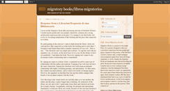 Desktop Screenshot of migratorybooks.blogspot.com
