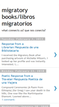 Mobile Screenshot of migratorybooks.blogspot.com