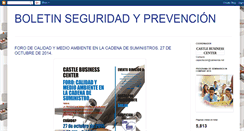 Desktop Screenshot of boletinseguridadyprevencion.blogspot.com