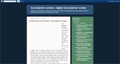 Desktop Screenshot of lcd-projector-screens.blogspot.com