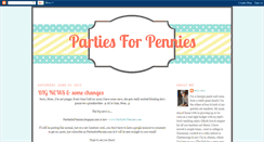 Desktop Screenshot of partiesforpennies.blogspot.com