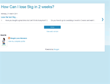 Tablet Screenshot of howcanilose5kgin2weeks.blogspot.com