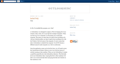 Desktop Screenshot of outlooksync.blogspot.com