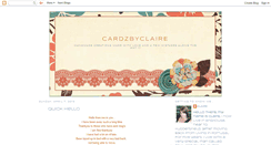 Desktop Screenshot of cardzbyclaire.blogspot.com