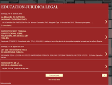 Tablet Screenshot of educacionjuridicalegal.blogspot.com