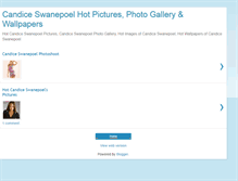Tablet Screenshot of hotcandiceswanepoelpics.blogspot.com