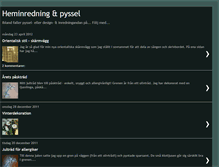Tablet Screenshot of heminredning-o-pyssel.blogspot.com