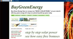 Desktop Screenshot of buygreenenergy.blogspot.com