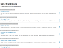 Tablet Screenshot of donellisrecipes.blogspot.com