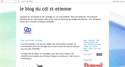 Desktop Screenshot of cdi-st-etienne.blogspot.com