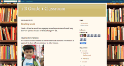Desktop Screenshot of 1bgrade1classroom.blogspot.com