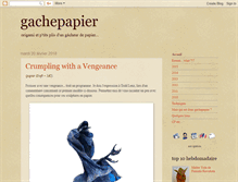 Tablet Screenshot of gachepapier.blogspot.com