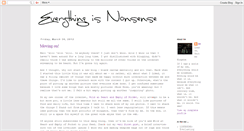 Desktop Screenshot of everything-is-nonsense.blogspot.com