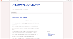 Desktop Screenshot of caixinhadoamor.blogspot.com