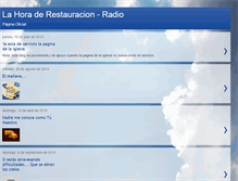 Tablet Screenshot of lahoraderestauracion-radio.blogspot.com