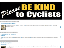 Tablet Screenshot of bekindtocyclists.blogspot.com