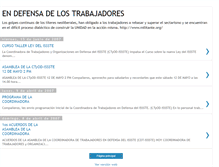 Tablet Screenshot of coordinadoratrabdefensaissste.blogspot.com