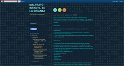 Desktop Screenshot of maltratoinfantilenlacrianza.blogspot.com