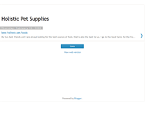 Tablet Screenshot of best-holistic-pet-supplies.blogspot.com