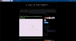 Desktop Screenshot of aladyinthesheets.blogspot.com