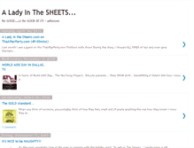 Tablet Screenshot of aladyinthesheets.blogspot.com