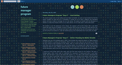 Desktop Screenshot of futuremanagerprogram.blogspot.com